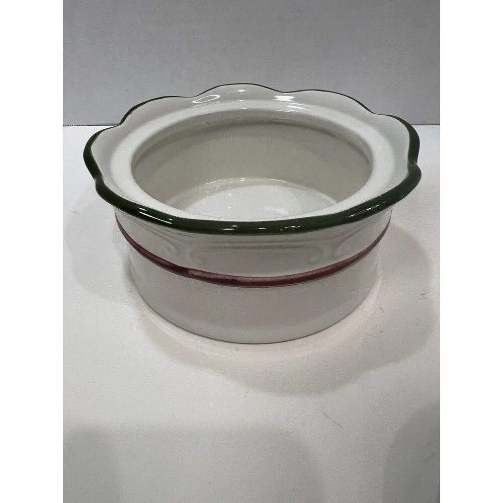 Nikko Holiday Hearth Christmas Bowl Candy Dish Lid Trinket Box 5